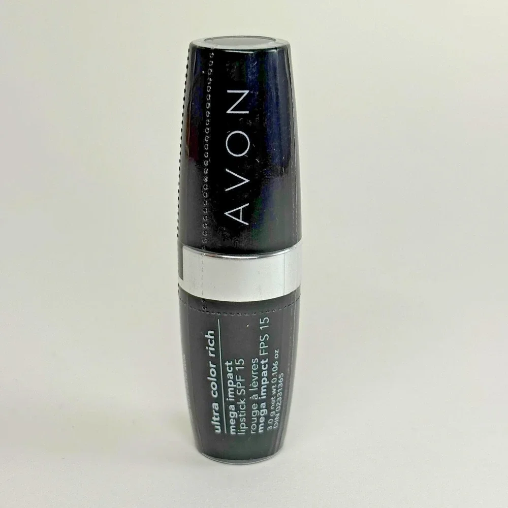 NEW Avon Ultra Color Rich Mega Impact‎ Lipstick SPF 15 .106oz POWERFUL PLUM C201